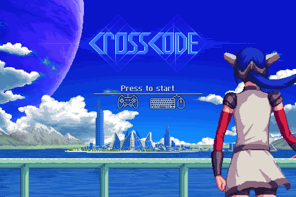 crosscode title screen