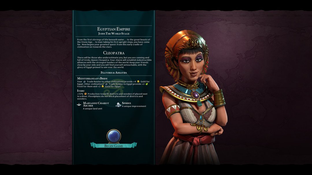 Civ 6 Cleopatra