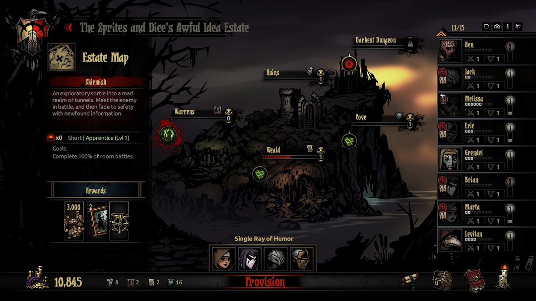 Darkest Dungeon Party Creation