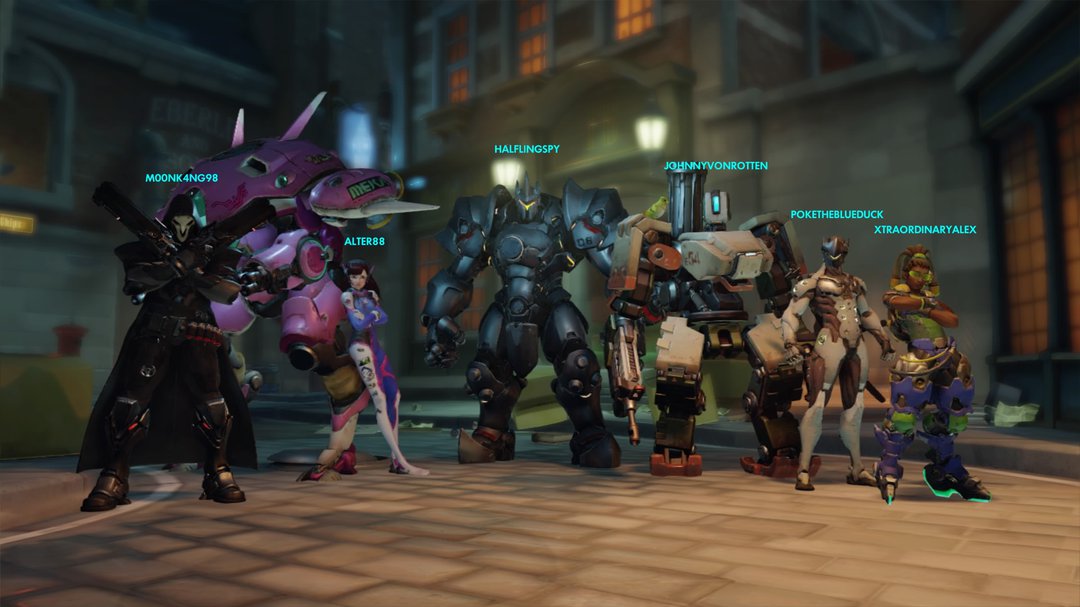 Overwatch Team Victory Pose with Halflingspy of Sprites and Dice