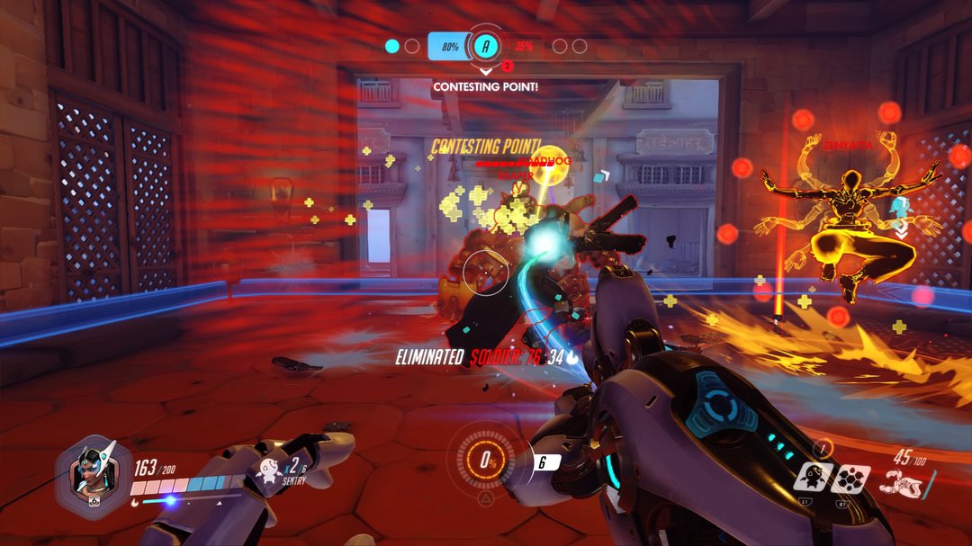 Symmetra Healer Overwatch Gameplay Screenshot