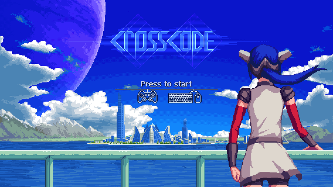 crosscode title screen