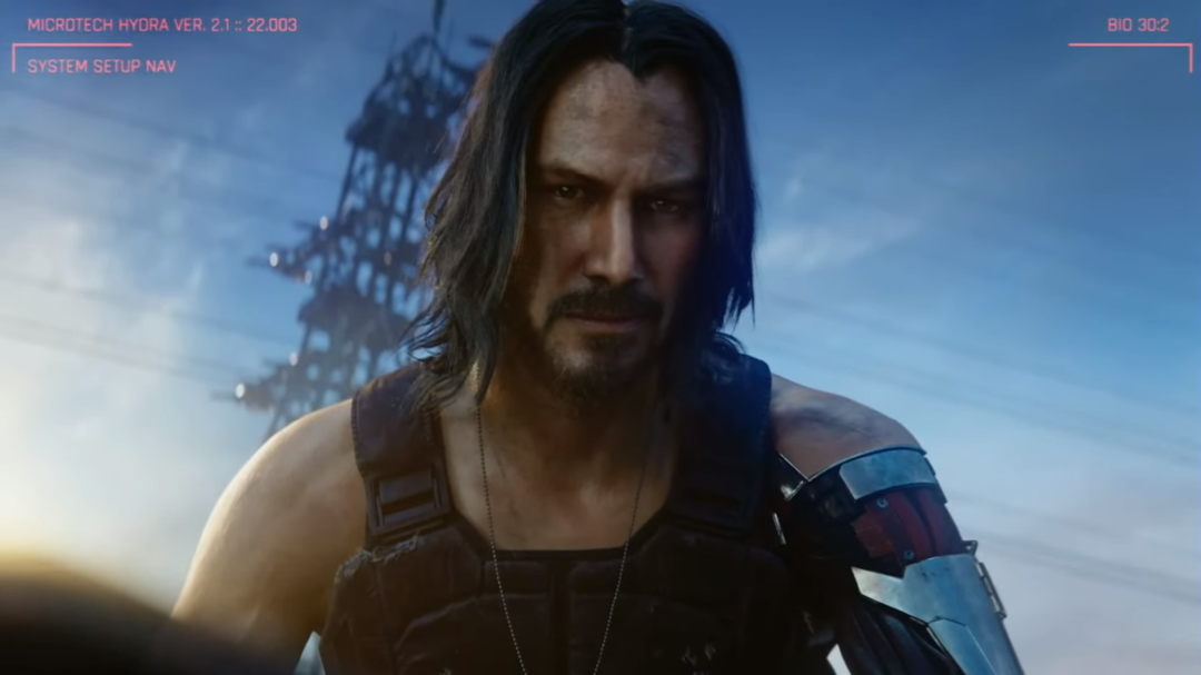 cyberpunk 2077 e3 keanu reaves