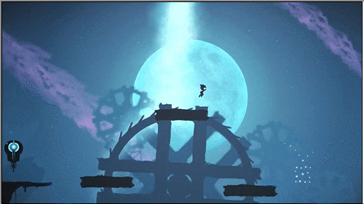 Light Fall platforming gif