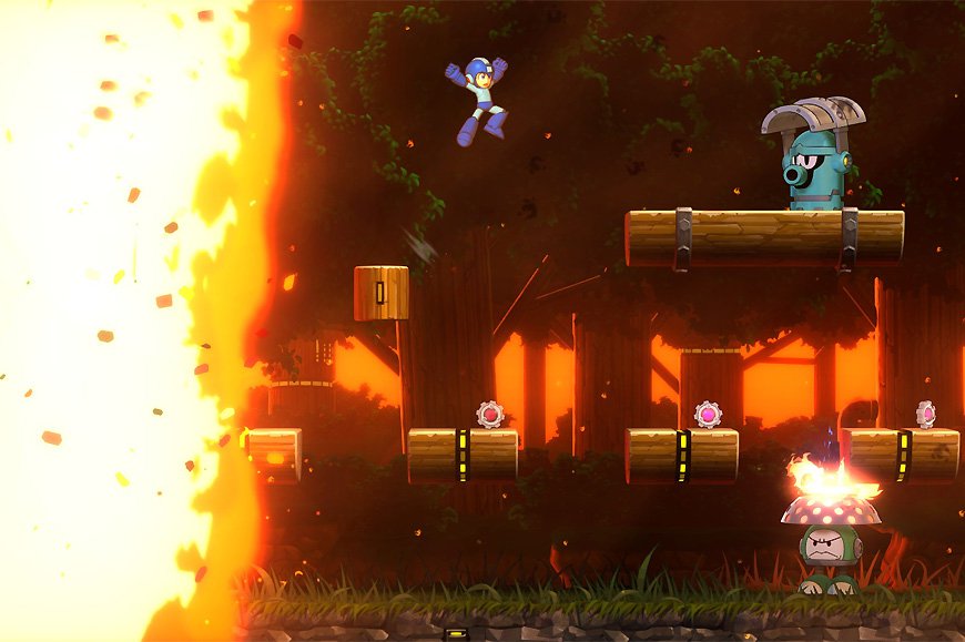 mega man 11 fire