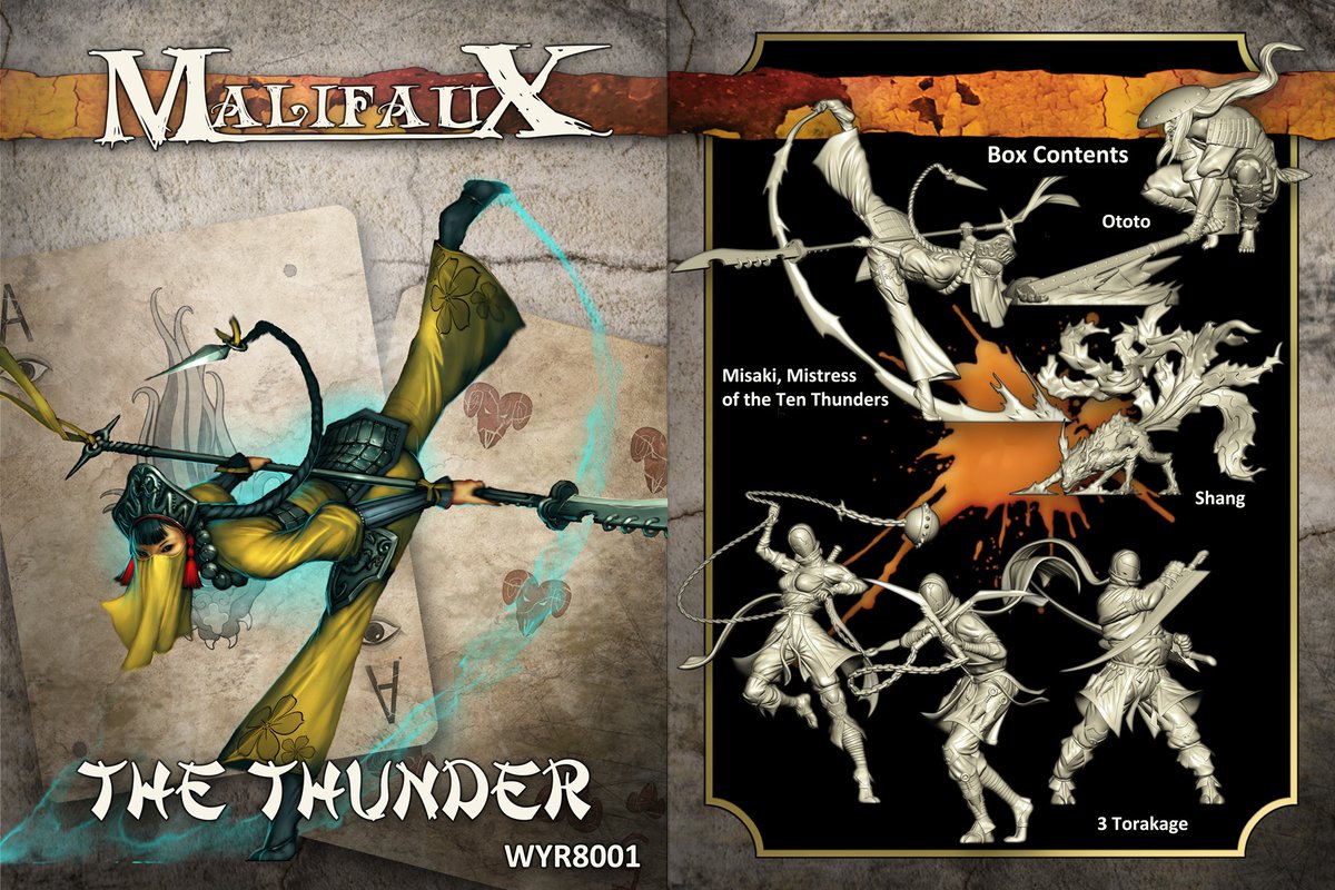 MALIFAUX Ten Thunders Faction Markers 
