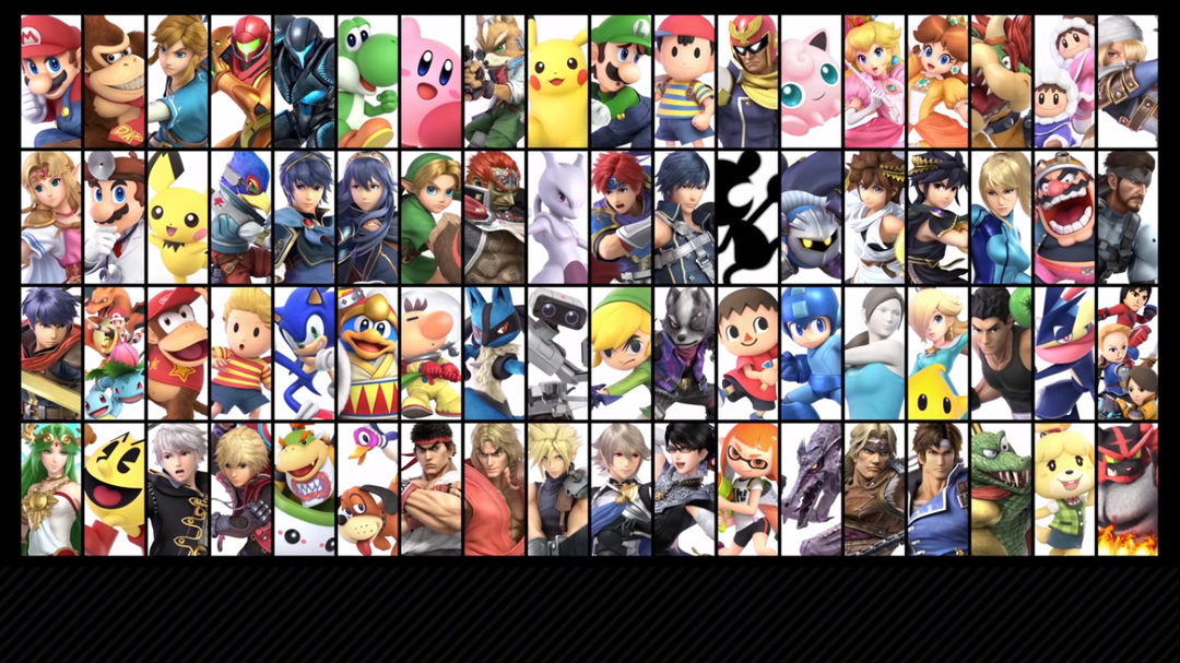 super smash brothers ultimate roster